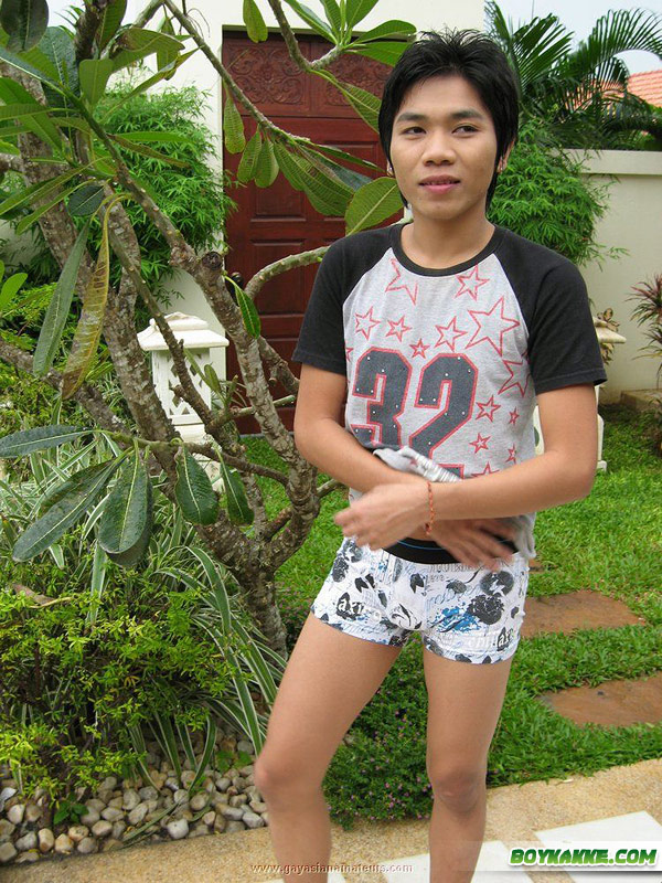Uncut outdoor asian blonde